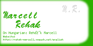 marcell rehak business card